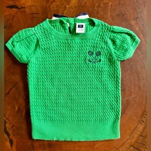 Janie and Jack Vibrant Green Knit Sweater